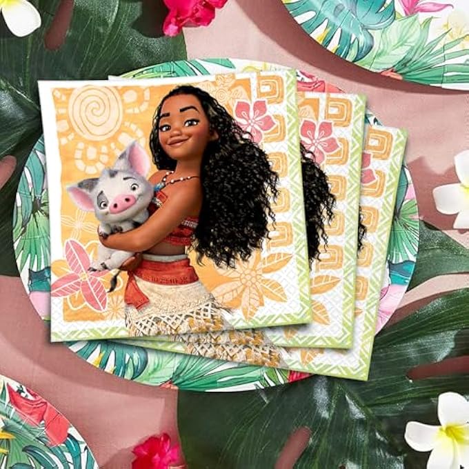 BEVERAGE NAPKINS | DISNEY MOANA COLLECTION | PARTY ACCESSORY - Image 3